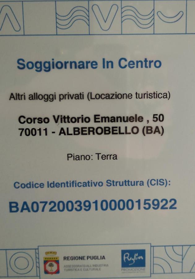 Soggiornare In Centro Apartman Alberobello Kültér fotó